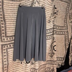 Belle Poque Gray Retro Swing Skirt With Pockets Women’s 2X